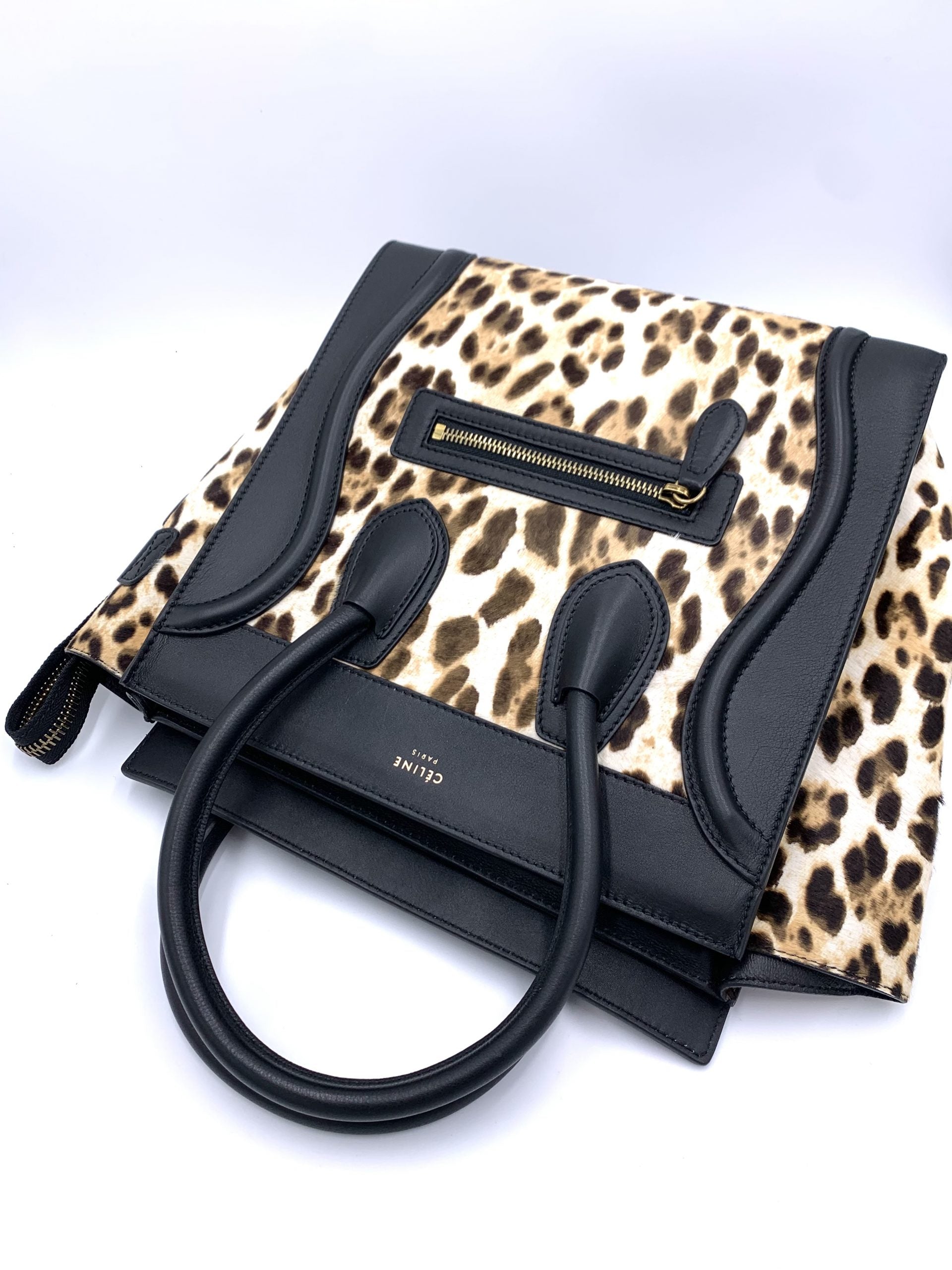 Celine Luggage Leopard