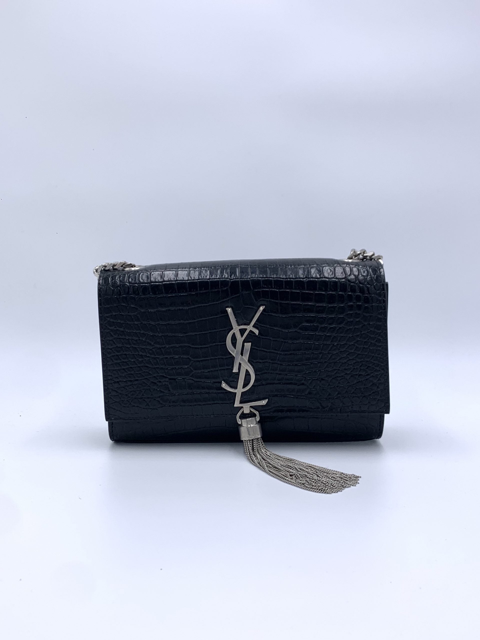 Bag Yves Saint Laurent Borsa Argento Yves Saint Ysl Crossbody Bag