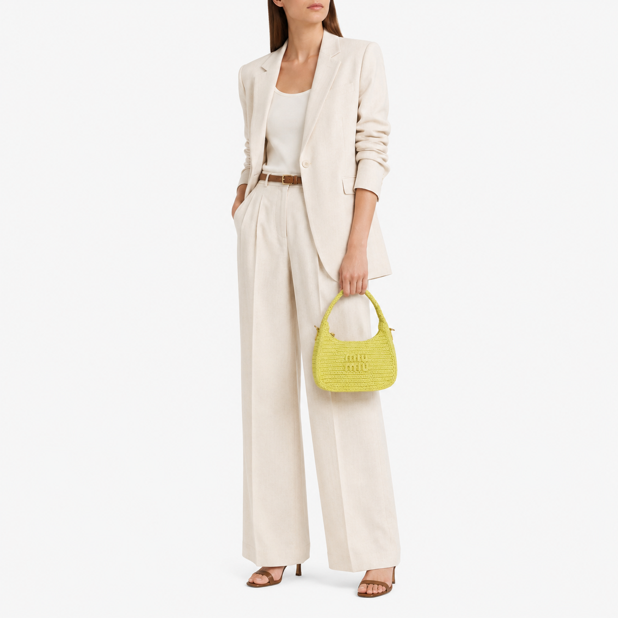 Borsa Miu Miu Hobo Wander in Crochet