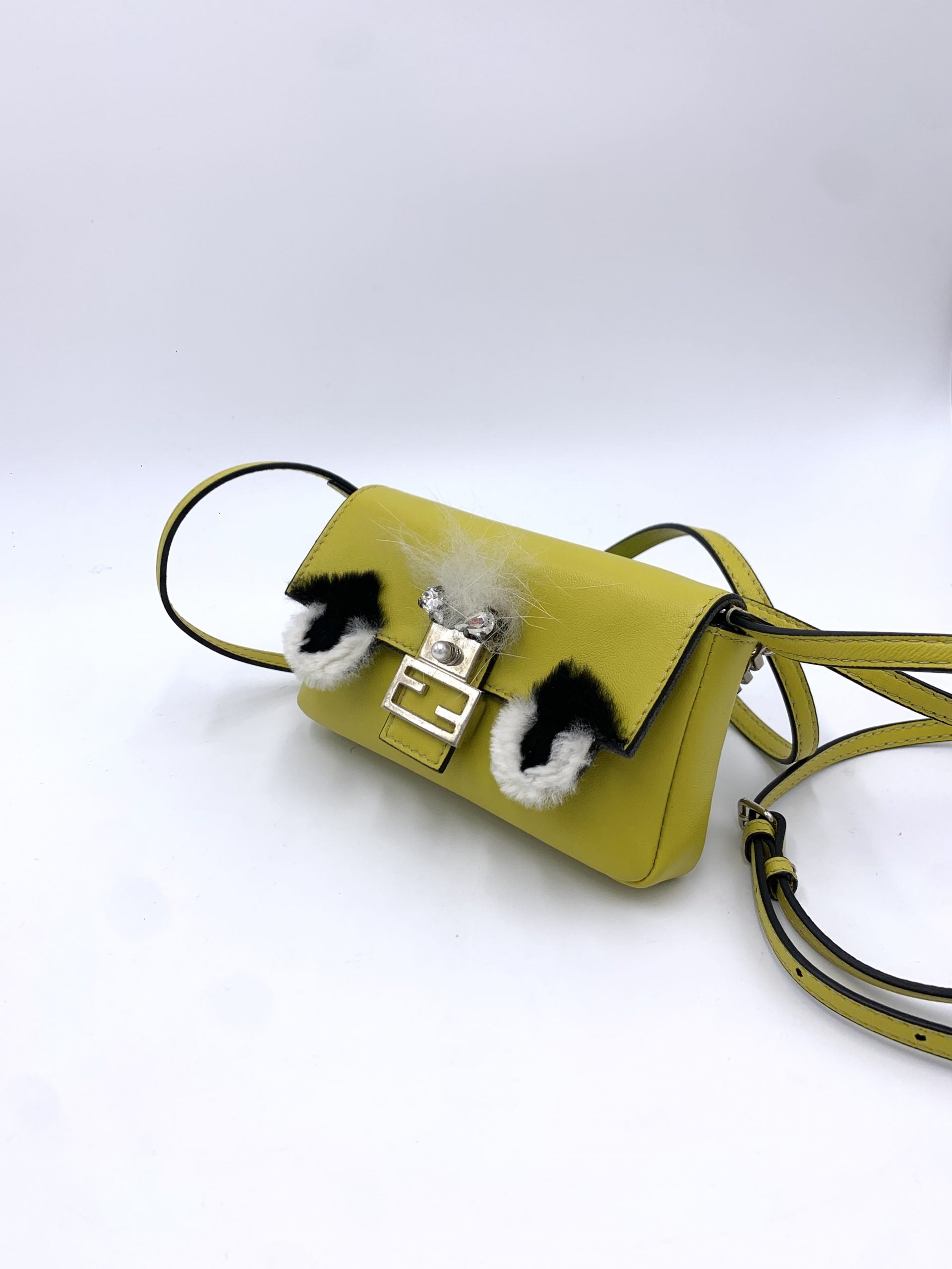 Tracolla Fendi Mini Monster Baguette