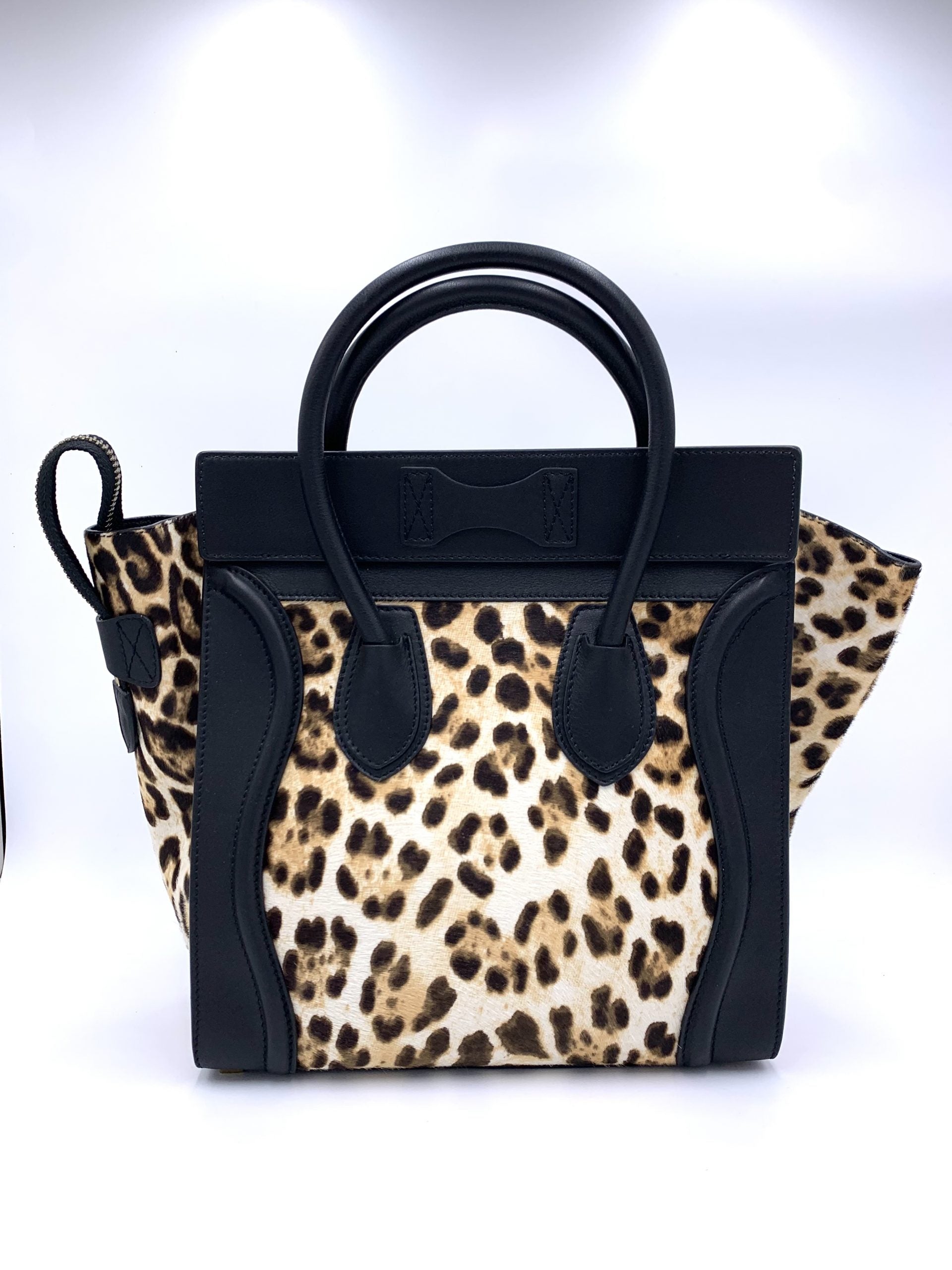 Celine Luggage Leopard