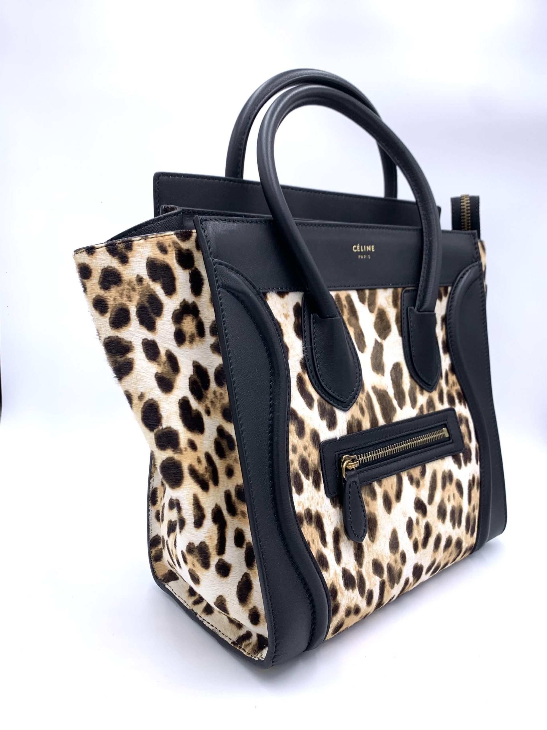 Celine Luggage Leopard