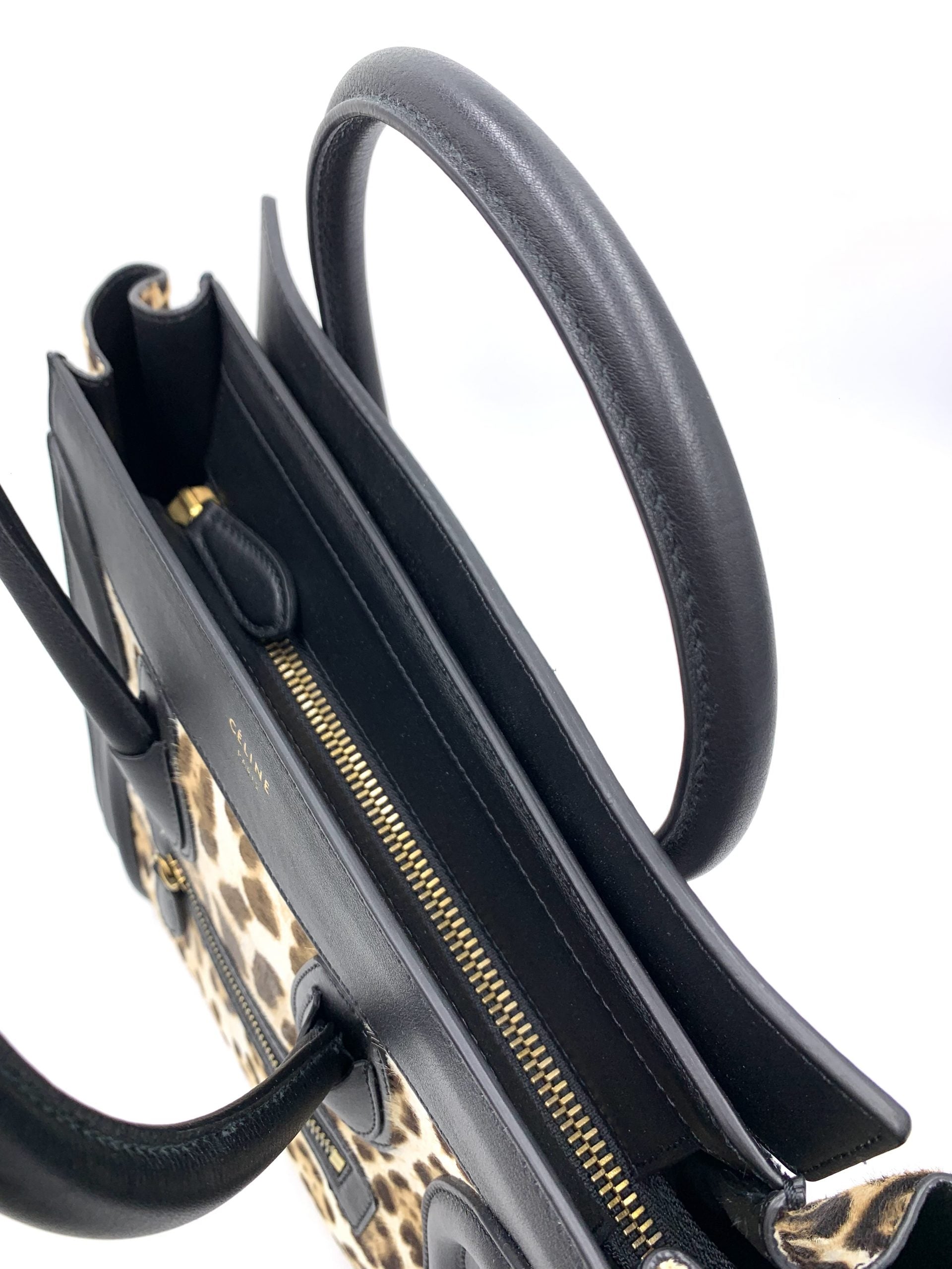 Celine Luggage Leopard