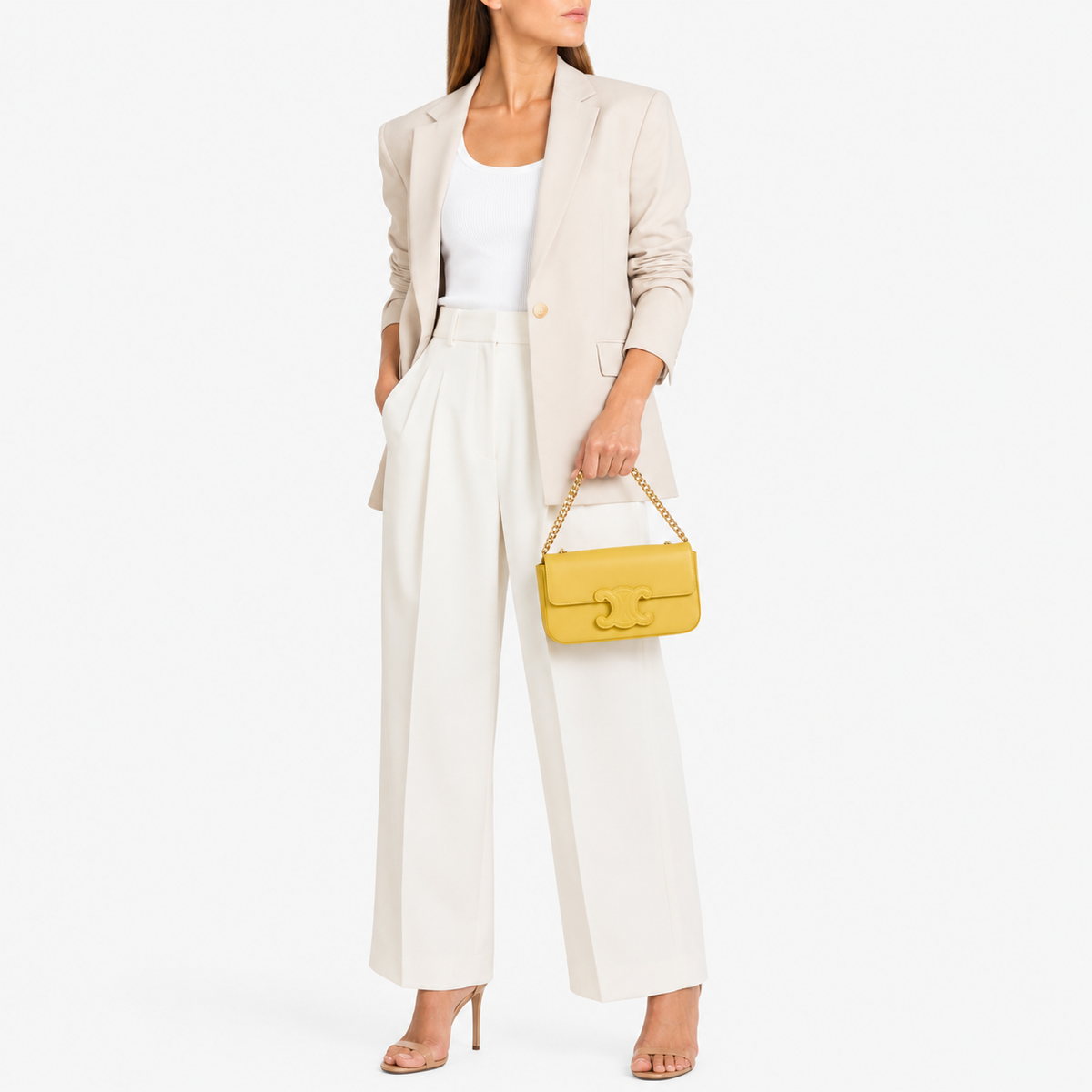 Borsa Celine Claude Triomphe Chain