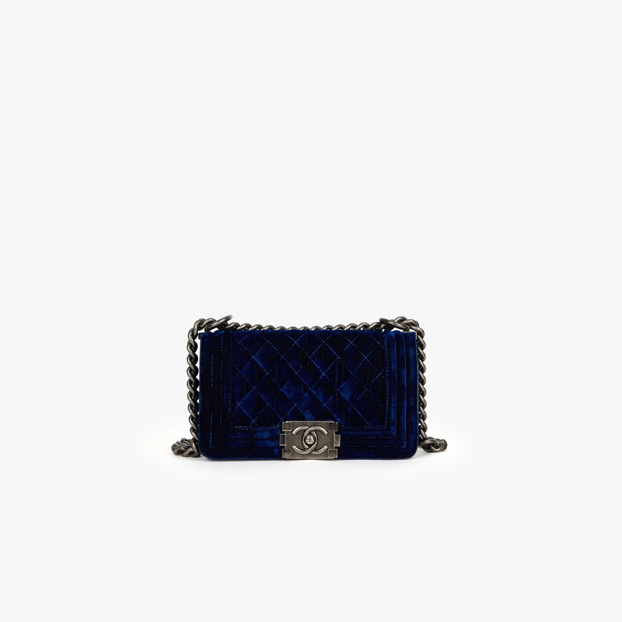 Borsa Chanel Boy Velvet