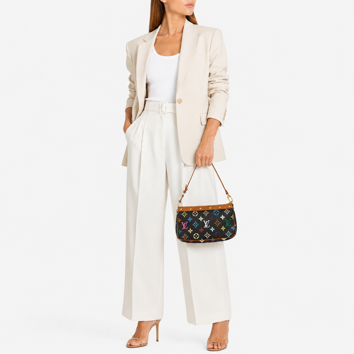Borsa Louis Vuitton Pochette Accessoires x Takashi Murakami