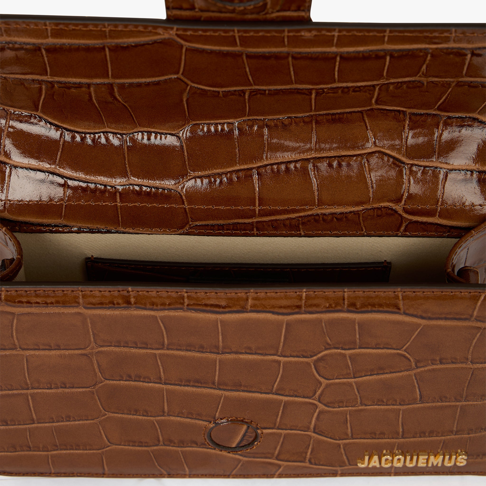 Borsa Jacquemus Le Grand Bambino Croco