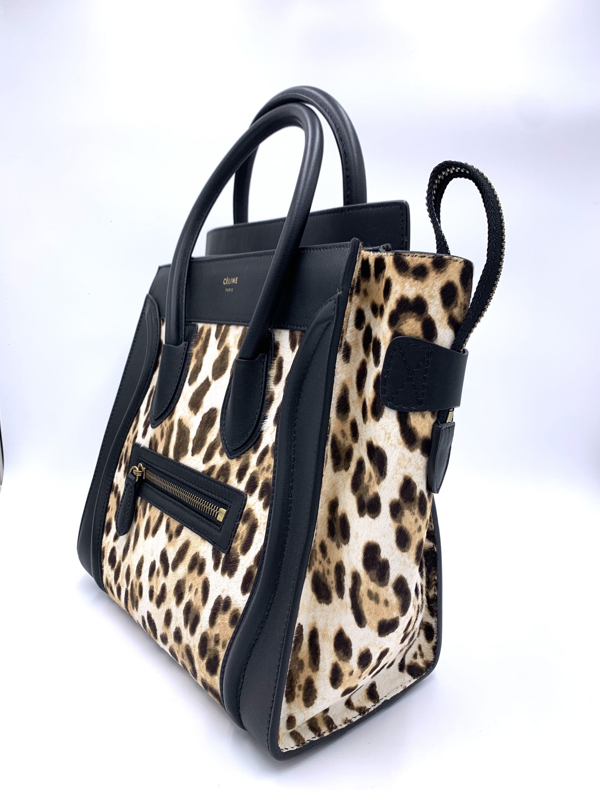 Celine Luggage Leopard