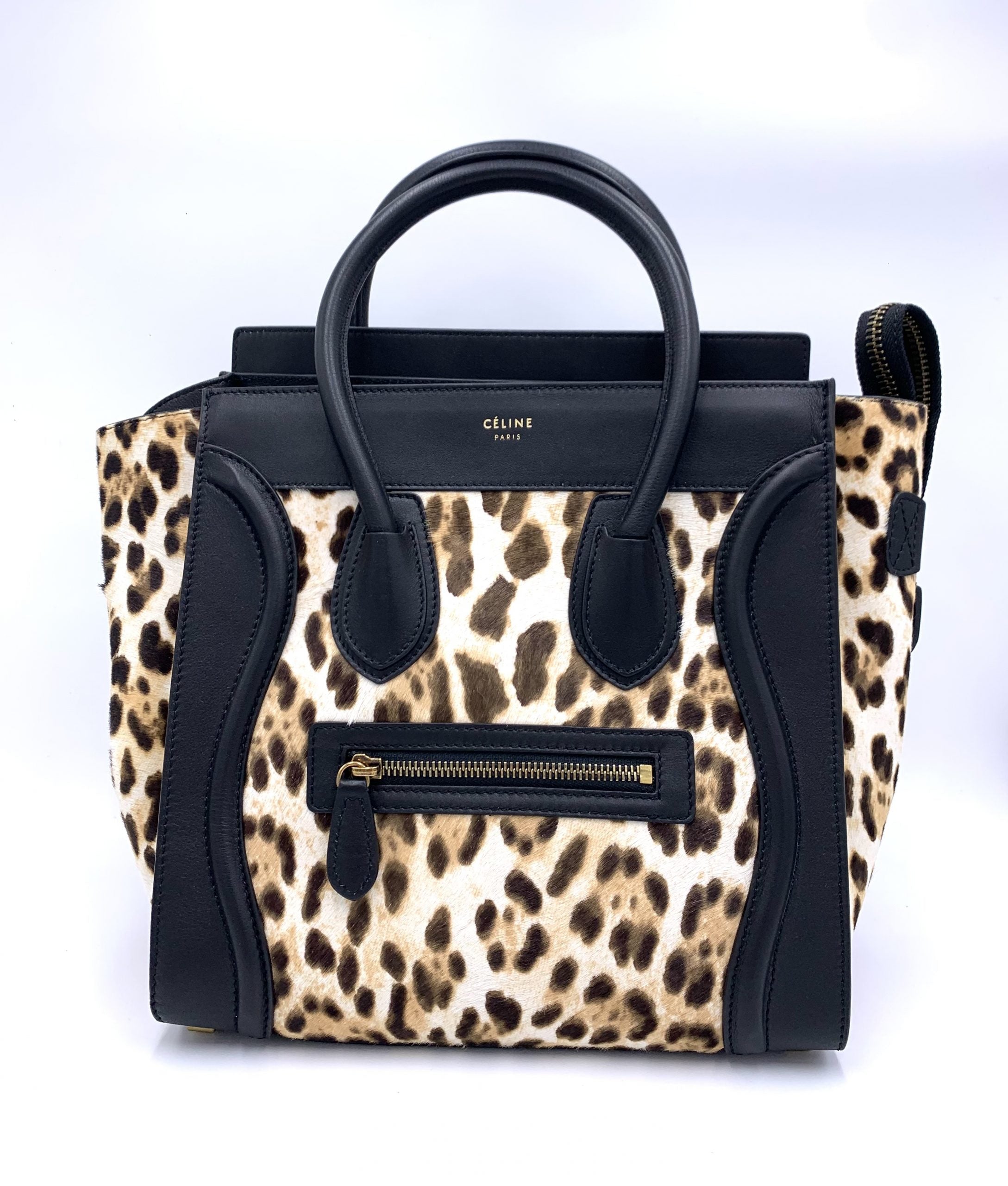 Celine Luggage Leopard
